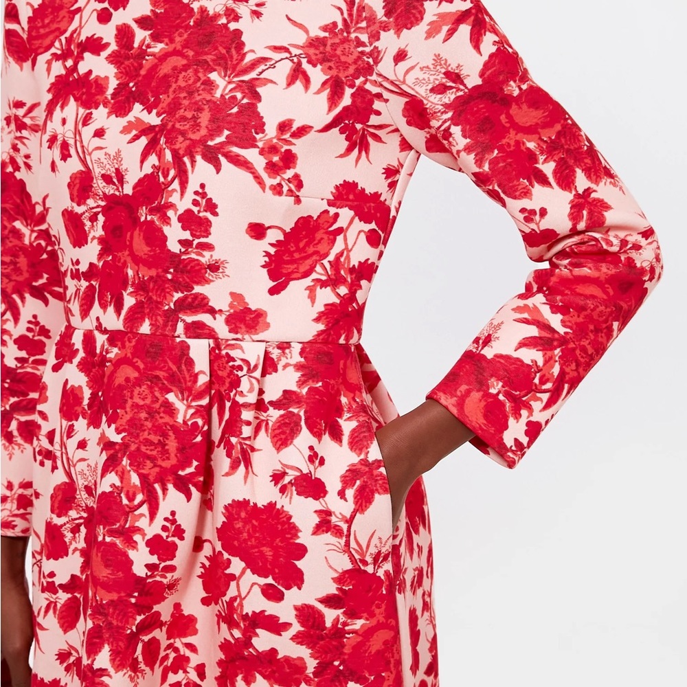 Brand new with tags zinnia bloom tuckernuck red pink floral dress